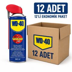 WD-40 Çok Amaçlı Genel Koruyucu Yağlayıcı Pas Sökücü Sprey 350 ML Kobra Başlık 12 Adet
