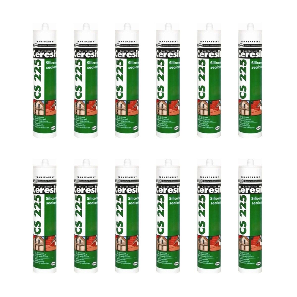 Ceresit Cs 225 Şeffaf Silikon 280 Gr 12 Adet