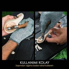 BeaverCraft SC05 6 Parça Avuç İçi Iskarpela Seti Ahşap Oyma Bıçak Keski Takımı