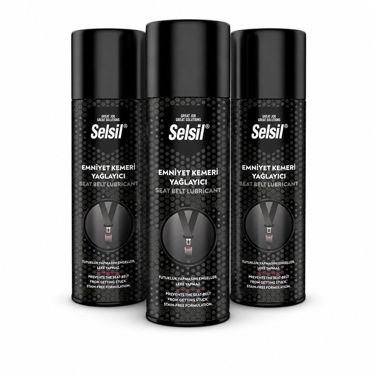 Selsil Emniyet Kemeri Yağlayıcı Sprey 200 ml Düzgün Sarılması İçin Bakım Koruyucu Sprey 3 Adet