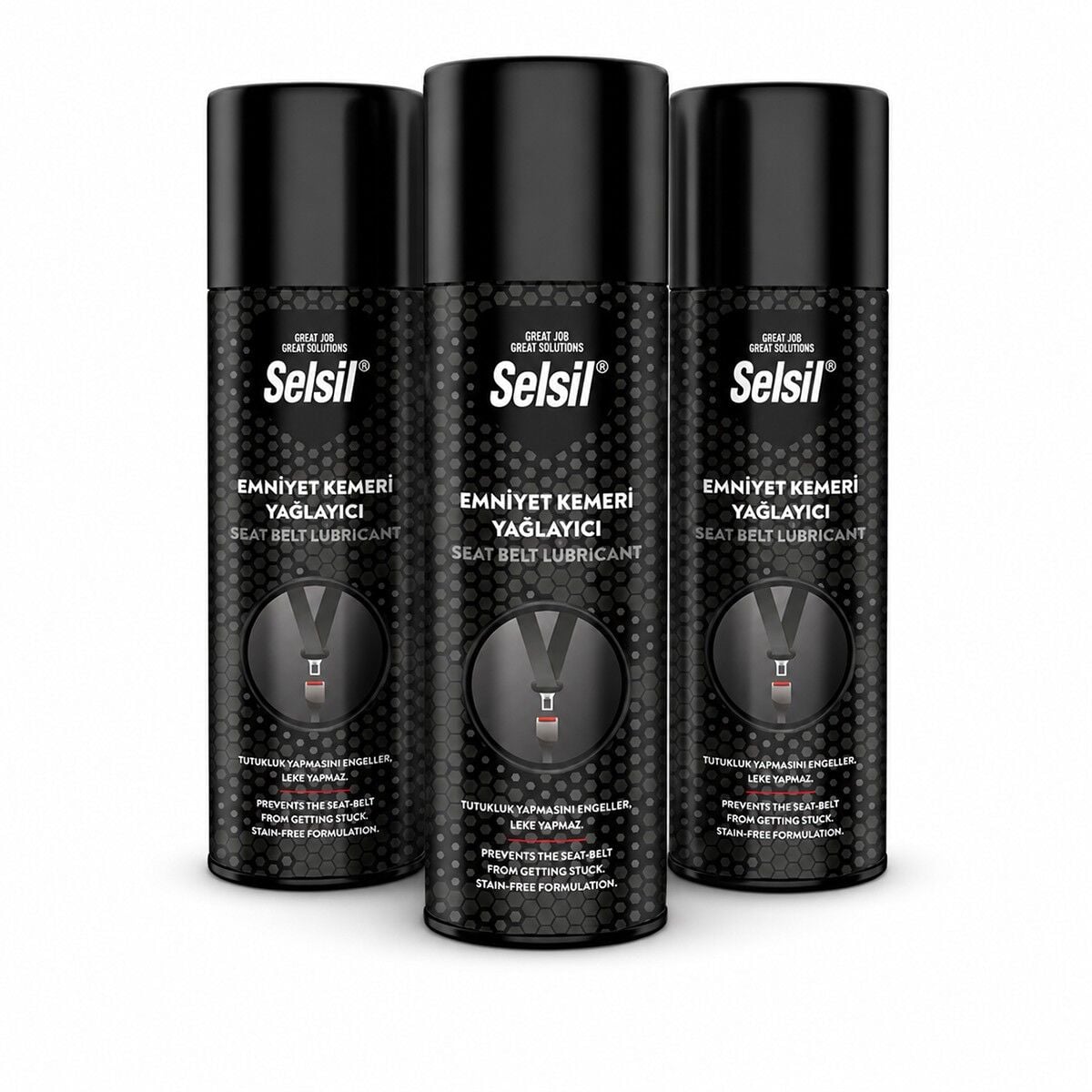 Selsil Emniyet Kemeri Yağlayıcı Sprey 200 ml Düzgün Sarılması İçin Bakım Koruyucu Sprey 3 Adet