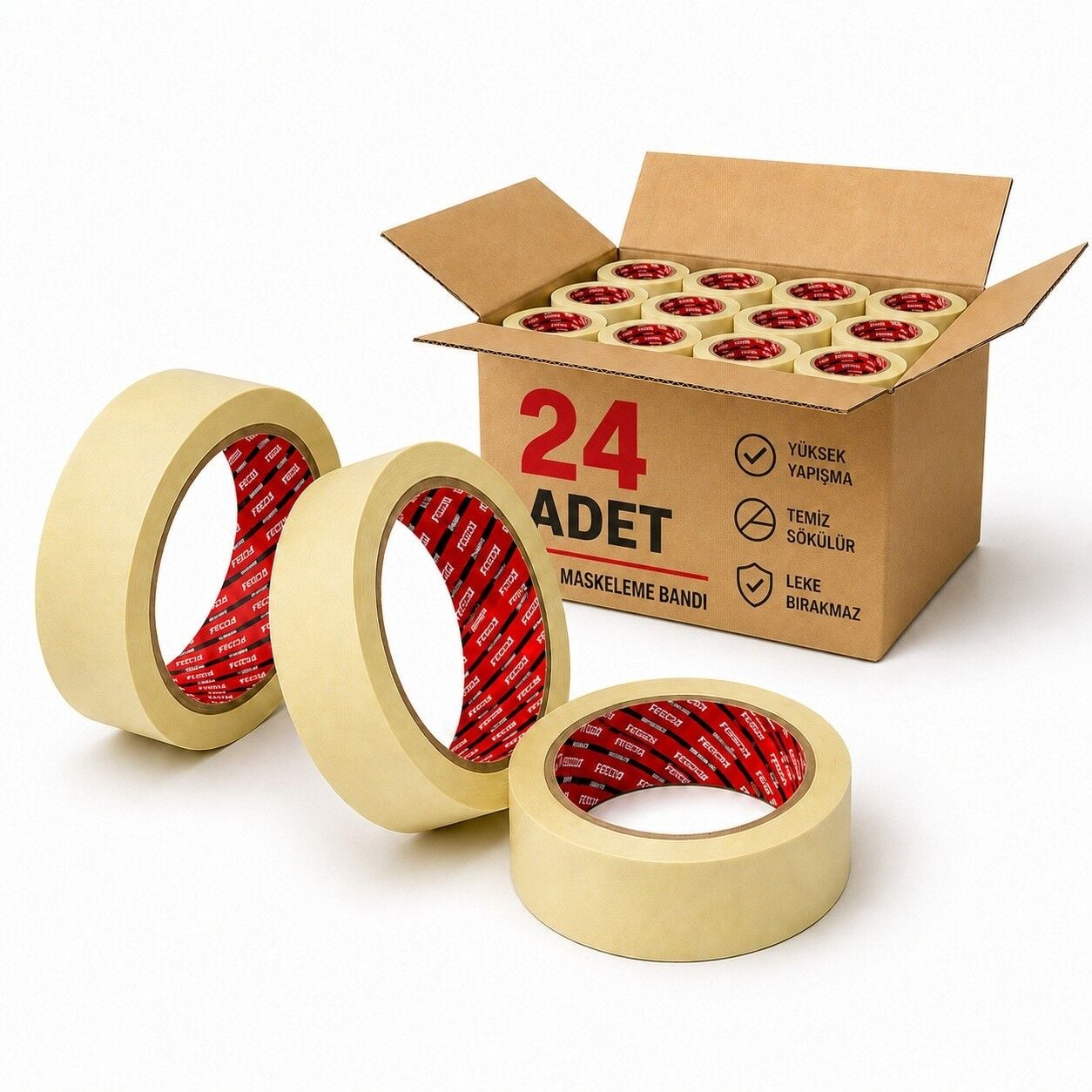 Sanplaza Boya Tamirat ve Maskeleme Bandı 48 mm X 20 mt 24 Adet