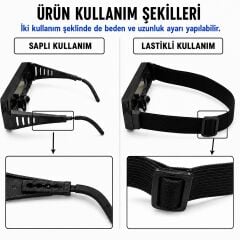 Sanplaza Kolormatik Otomatik Kararan Kaynak Gözlüğü Saplı ve Lastikli UV Koruyucu Kaynakçı Gözlüğü