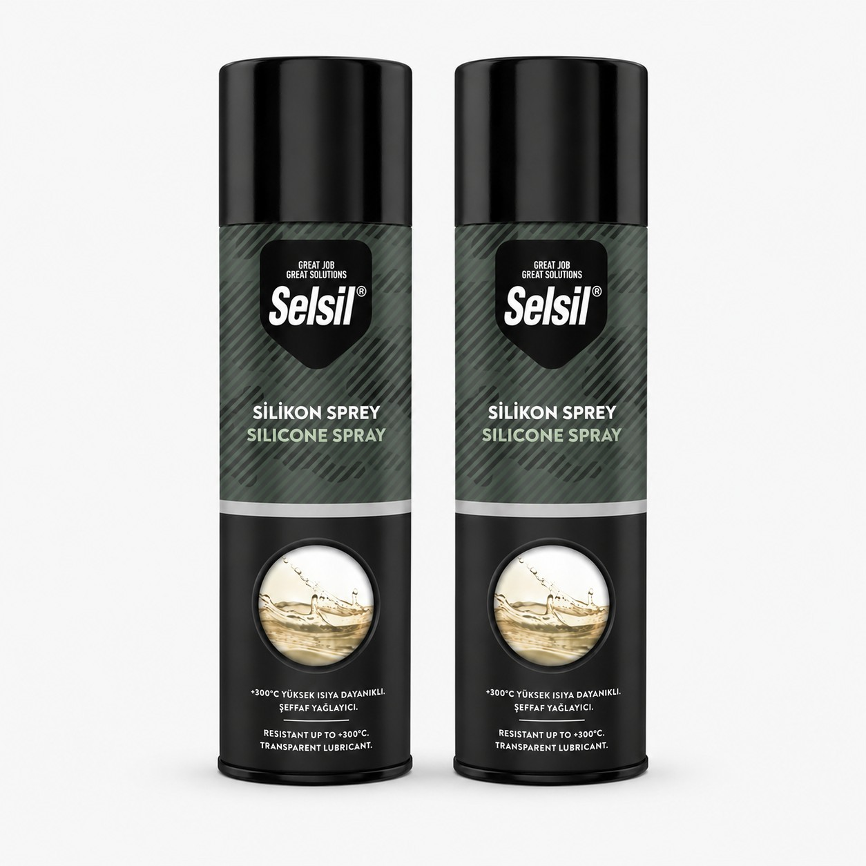 Selsil Silikon Sprey 500 ml Şeffaf Yağlayıcı Su İtici ve Ses Önleyici Bakım Spreyi 2 Adet