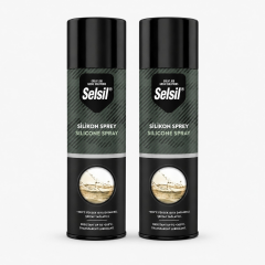 Selsil Silikon Sprey 500 ml Şeffaf Yağlayıcı Su İtici ve Ses Önleyici Bakım Spreyi 2 Adet