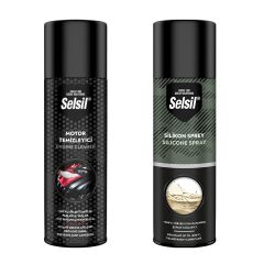 Selsil 2’li Oto Bakım Seti Motor Temizleme 500 ml Ve Silikon Sprey 500 ml