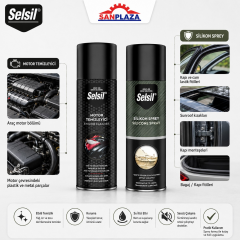 Selsil 2’li Oto Bakım Seti Motor Temizleme 500 ml Ve Silikon Sprey 500 ml
