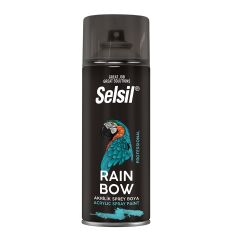 Selsil Akrilik Sprey Boya 400 ml Parlak Siyah Hızlı Kuruyan İç ve Dış Mekan Metal Ahşap Plastik