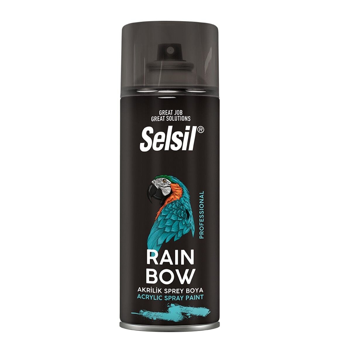 Selsil Akrilik Sprey Boya 400 ml Parlak Beyaz Hızlı Kuruyan İç ve Dış Mekan Metal Ahşap Plastik