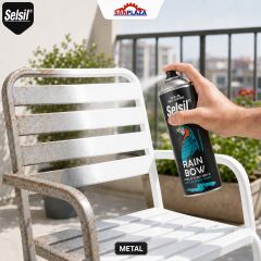 Selsil Akrilik Sprey Boya 400 ml Parlak Beyaz Hızlı Kuruyan İç ve Dış Mekan Metal Ahşap Plastik