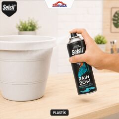 Selsil Akrilik Sprey Boya 400 ml Mat Beyaz Hızlı Kuruyan İç ve Dış Mekan Metal Ahşap Plastik