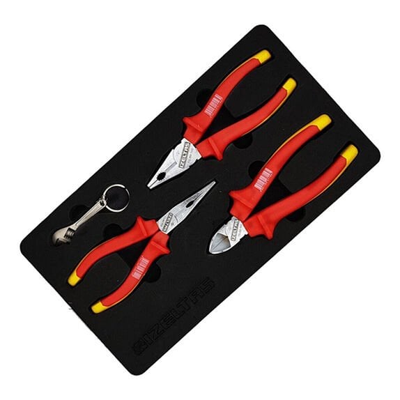 İzeltaş 3020006003 160mm 1000V 3 Parça İzoleli Elektrikçi Seti