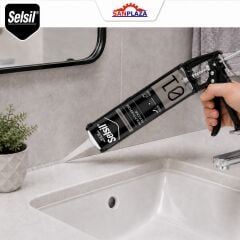 Selsil Şeffaf Genel Amaçlı Silikon 280 gr Cam PVC Seramik Banyo Mutfak Sızdırmazlık 2 Adet