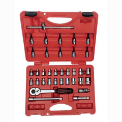 İzeltaş 14000005135 3/8” Altı Köşe Lokma Anahtar Ve Lokmalı Allen Set 35 Parça