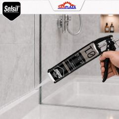 Selsil Şeffaf Genel Amaçlı Silikon 280 gr Cam PVC Seramik Banyo Mutfak Sızdırmazlık 5 Adet