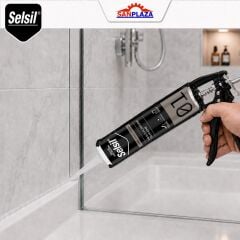 Selsil Şeffaf Genel Amaçlı Silikon 280 gr Cam PVC Seramik Banyo Mutfak Sızdırmazlık 25 Adet (Koli)
