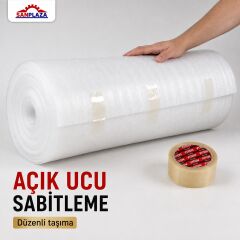 Sanplaza Şeffaf Hotmelt 2 Adet Koli Bandı 45 mm x 100 mt Güçlü Yapışkanlı Paketleme Ambalaj Bandı