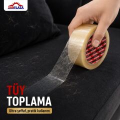 Sanplaza Şeffaf Hotmelt 24 Adet Koli Bandı 45 mm x 100 mt Güçlü Yapışkanlı Paketleme Ambalaj Bandı