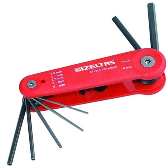 İzeltaş 4912 Kaset Alyan 7 Parça Anahtar Takım