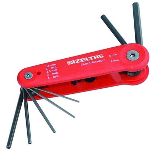 İzeltaş 4912 Kaset Alyan 7 Parça Anahtar Takım