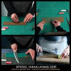 BeaverCraft LS7P03 Çift Taraflı Deri Bileme Parlatma Kayışı 3'lü Polisaj Macunu Seti