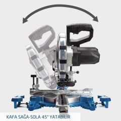 Scheppach HM254SPX Gönye Kesme DaireTestere 2200 Watt 254 mm