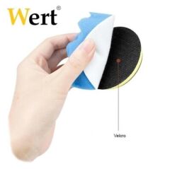 WERT 9014 11 Parça 80 mm Pasta Cila Polisaj Sünger Ped Seti M10 Adaptörlü