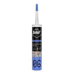 Selsil Beyaz Nötr Dış Cephe Silikonu 300 ml UV Dayanımlı Cam PVC Beton Derz Dolgu Mastiği