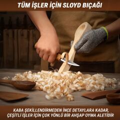 BeaverCraft S14 3 Parça Kaşık Oyma Seti Ahşap Oyma ve Kaşık Yapma Bıçak Seti