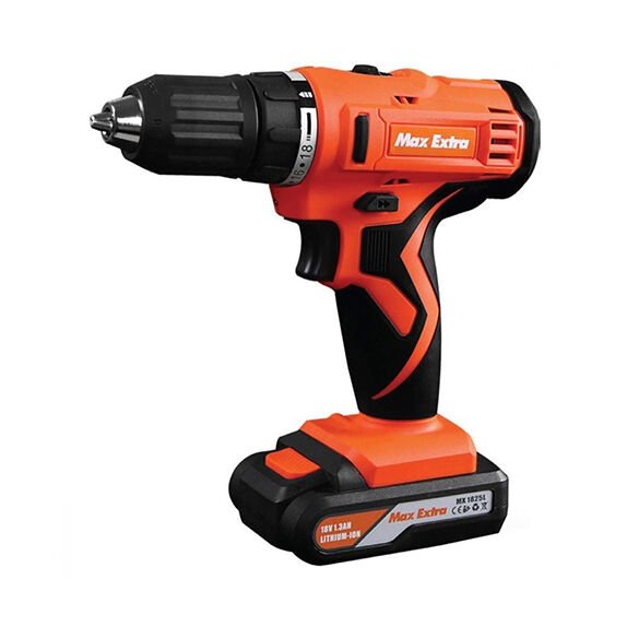 Max Extra Mx1825l Akülü Matkap 1.3 Ah Çift Akü