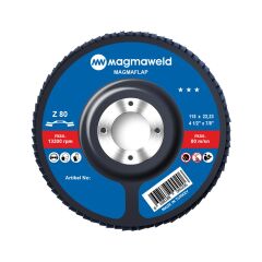 Magmaweld ZR Krom Flap Zımpara 80 KUM - 115 x 22 (mm) 10'lu Paket