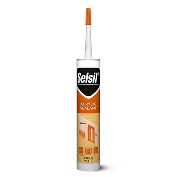SELSİL Beyaz Akrilik Mastik 500 GR (3050)