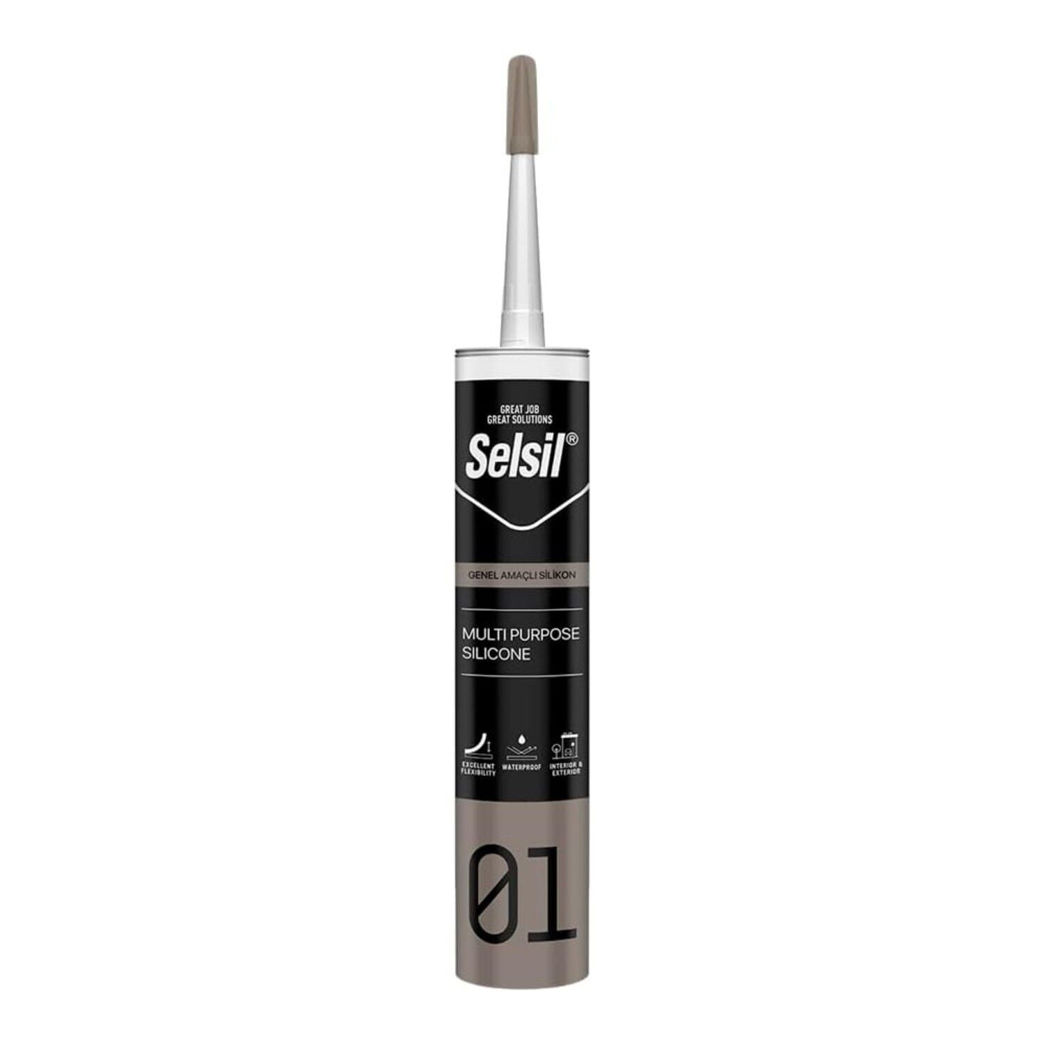 Selsil Genel Amaçlı Şeffaf Silikon 280 gr