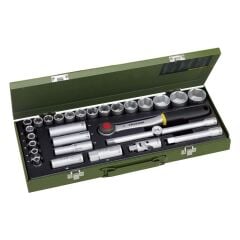 Proxxon 23000 1/2 Cırcır Kollu 29 Parçalı Lokma Takımı