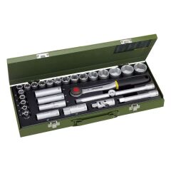 Proxxon 23000 1/2 Cırcır Kollu 29 Parçalı Lokma Takımı