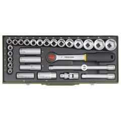 Proxxon 23000 1/2 Cırcır Kollu 29 Parçalı Lokma Takımı