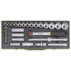 Proxxon 23000 1/2 Cırcır Kollu 29 Parçalı Lokma Takımı