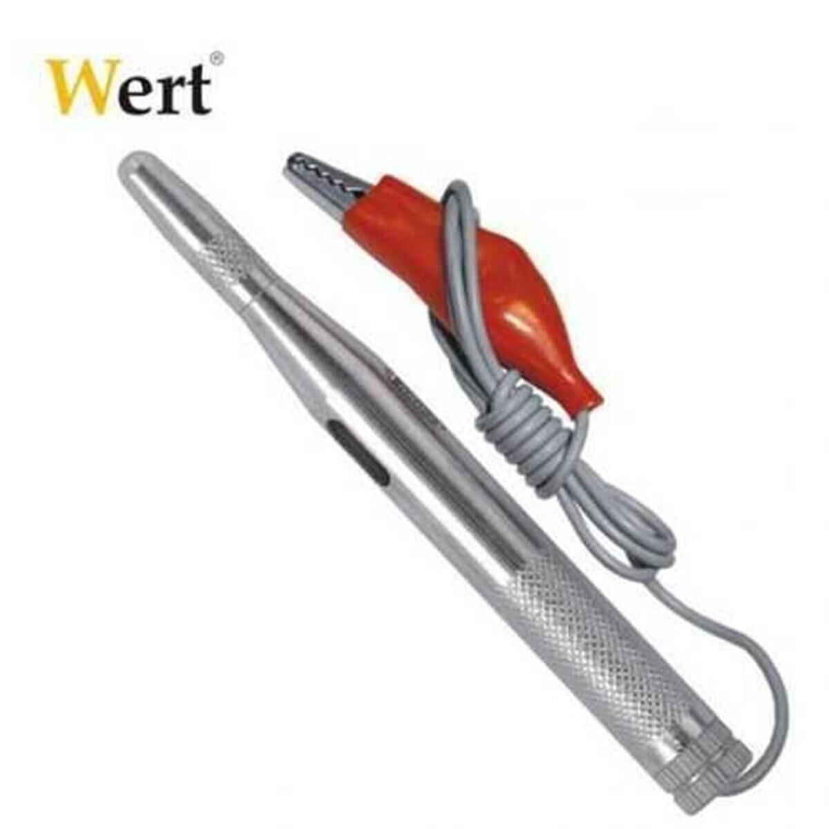 Wert 2605 Oto Elektrik Kontrol Kalemi, Metal Gövdeli, 6-24V