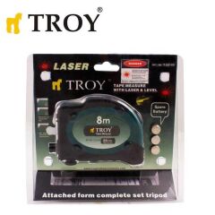 Troy 23100 Lazerli Şerit Metre 8x25mm