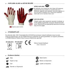Starline E-92 Puanlı Mikro Köpük Nitril Eldiven Montaj Eldiveni No.9/Large - 12 Adet