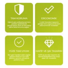 Baymax S-400 Standart Şeffaf Koruyucu Çapak İş Gözlüğü