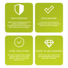 Baymax S-400 Standart Şeffaf Koruyucu Çapak İş Gözlüğü