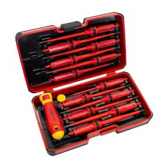 İzeltaş 14000005342 İzoleli 1000V Elektro Slim Tornavida Seti 14 Parça