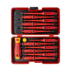 İzeltaş 14000005342 İzoleli 1000V Elektro Slim Tornavida Seti 14 Parça