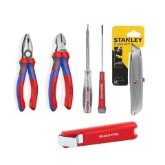 Knipex 6 Parça Set Pense 180 mm Yan Keski 160 mm - İzeltaş - Stanley