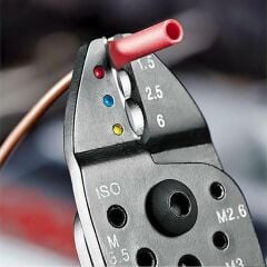 Knipex 9722240 Çok fonksiyonlu Pabuç Sıkma Kablo Sıyırma Pensesi