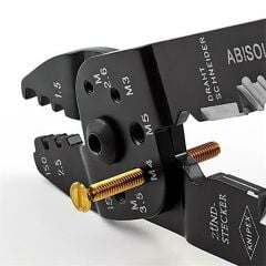 Knipex 9722240 Çok fonksiyonlu Pabuç Sıkma Kablo Sıyırma Pensesi