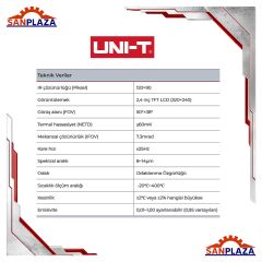 Uni-t UTİ712S 120x90 Gelişmiş Termal Kamera - Görüntüleyici