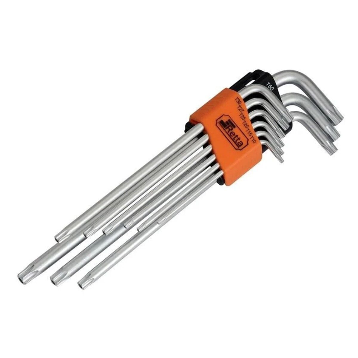 Retta RAT9009 Torx Allen Alyan Anahtar Takımı Delikli Uzun 9 Parça