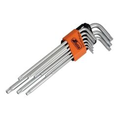 Retta RAT9009 Torx Allen Alyan Anahtar Takımı Delikli Uzun 9 Parça